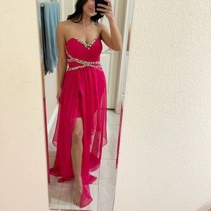 Pink cocktail dress